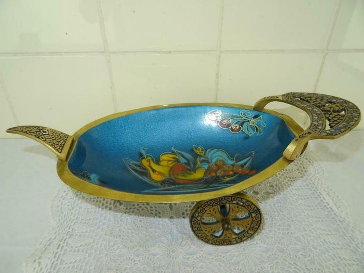 Antieke fruitschaal Israël Vintage fruitschaal curiosa kunst, Antiek en Kunst, Curiosa en Brocante, Ophalen of Verzenden