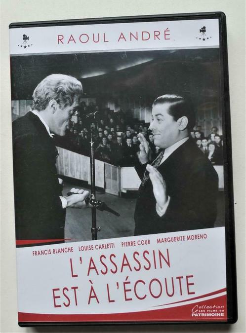 L'Assassin est à l'écoute - Raoul André - Francis Blanche, Cd's en Dvd's, Dvd's | Komedie, Gebruikt, Actiekomedie, Ophalen of Verzenden