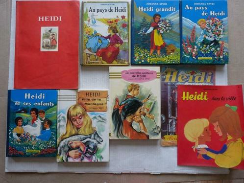 Heidi - Lot 5 livres + album images Artis + Heidi dans la Vi, Boeken, Stripverhalen, Zo goed als nieuw, Ophalen of Verzenden