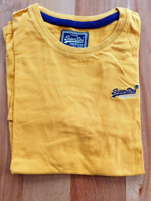T-shirt Superdry maat Large, Kleding | Heren, T-shirts, Zo goed als nieuw, Maat 52/54 (L), Geel, Ophalen of Verzenden