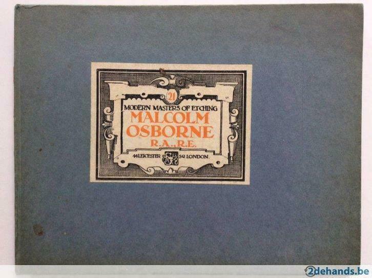 Modern Masters of Etching, Malcolm Osborne, 1929, Boeken, Kunst en Cultuur | Beeldend, Gelezen, Ophalen of Verzenden