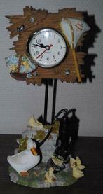 Horloge sur socle décorée avec des canards., Utilisé, Enlèvement ou Envoi
