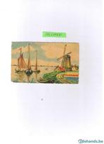Oude postkaart met tekening molen en boot, Collections