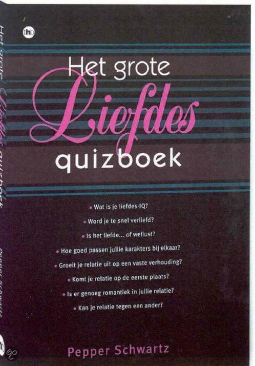 Het grote liefdes Quizboek  / pepper Schwartz, Boeken, Psychologie, Zo goed als nieuw, Ophalen of Verzenden