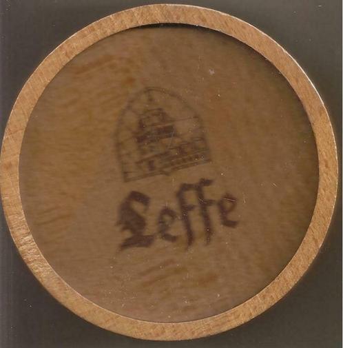LEFFE Sous- bock en bois / bierviltje / beer coaster - NEW, Collections, Marques de bière, Neuf, Sous-bock, Leffe, Envoi
