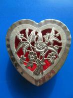 Verzilverd Juwelenkistje in hartvorm, leuk voor Valentijn, Diversen, Ophalen of Verzenden, Zo goed als nieuw