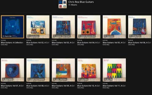 CHRIS REA – Blue guitars, BOX 11 CD's + 1 DVD   88,-, CD & DVD, CD | Rock, Comme neuf, Pop rock, Enlèvement ou Envoi
