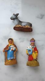 3 santon Fouque 4cm, Enlèvement ou Envoi