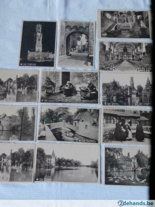 Vintage postkaarten(13)van Brugge, Verzamelen, Postkaarten | Buitenland, Ophalen of Verzenden