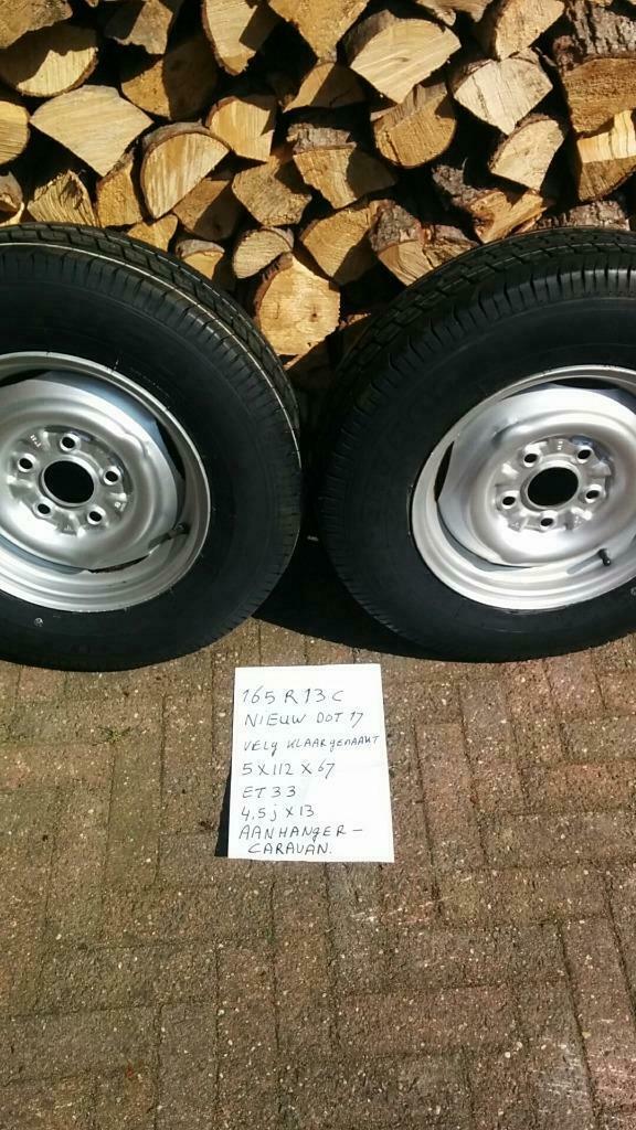 Caravan / aanhanger wielen 13 inch maat 165/80R13 94/92 R, Caravans en Kamperen, Caravanaccessoires, Nieuw, Ophalen