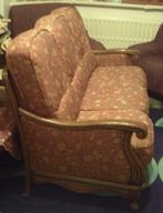 3-zits fauteuil, Hout, Gebruikt, Ophalen of Verzenden, 75 tot 100 cm