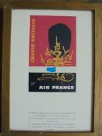 Georges Mathieu   1921 - 2012     Zeefdruk   Air France, Antiquités & Art, Art | Lithographies & Sérigraphies, Envoi