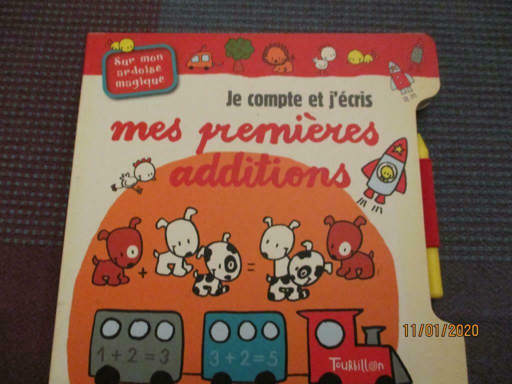 JE COMPTE ET J'ECRIS SUR MON ARDOISE MAGIQUE., Garçon ou Fille, Enlèvement ou Envoi, Comme neuf, 5 ou 6 ans