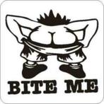 Bite-me sticker, Ophalen of Verzenden