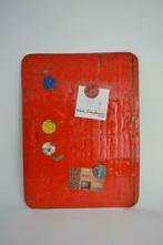 upcycled magneetbord uit gerecycleerde olievaten, Huis en Inrichting, Magneetbord, Ophalen of Verzenden