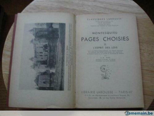 Page choisie II, esprit des lois, Montesquieu, Antiquités & Art, Antiquités | Livres & Manuscrits