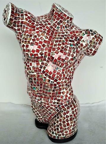 Lampe d'ambiance en verre mosaïque. Fait à la main, chaque l, Neuf, Moins de 50 cm, Enlèvement ou Envoi, Verre
