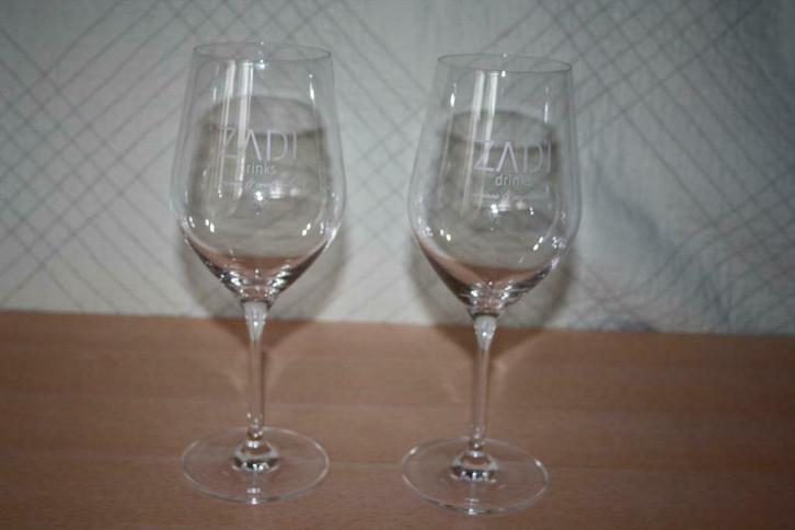 Lot van 2 Zadi drinks glazen in perfecte staat, Huis en Inrichting, Keuken | Servies, Zo goed als nieuw, Glas of Glazen, Overige stijlen