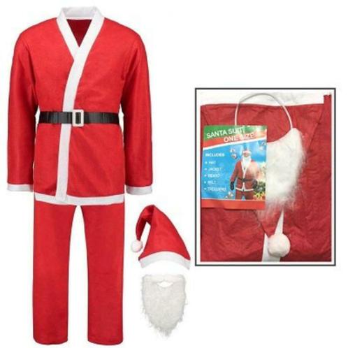 Kerstmanpak kerstman santa kostuum compleet 5 delig, Diversen, Kerst, Nieuw, Ophalen of Verzenden