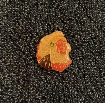 PIN - NATIVE AMERICAN - INDIAAN - AMERICAIN DE NAISSANCE, Envoi, Utilisé, Figurine, Insigne ou Pin's