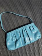 Pochette en cuir turquoise, Handtassen en Accessoires, Tassen | Damestassen, Ophalen of Verzenden, Zo goed als nieuw, Blauw, Avondtasje