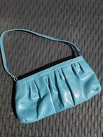 Pochette en cuir turquoise, Bijoux, Sacs & Beauté, Comme neuf, Bleu, Sac de soirée, Enlèvement ou Envoi