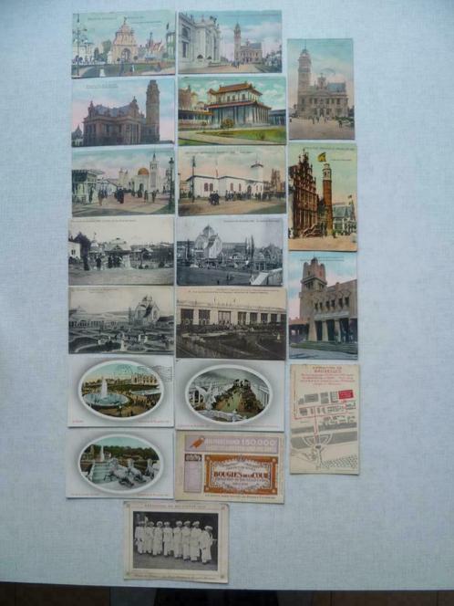 19 cartes postales Exposition universelle de Bruxelles 1910, Collections, Cartes postales | Belgique, Affranchie, Bruxelles (Capitale)