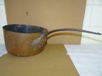 Antieke koperen pan koperen steelpan Franse pan circa 1900, Antiek en Kunst, Ophalen of Verzenden