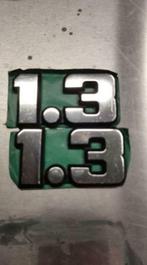 plak embleem 1.3 Ford escort, Taunus, capri,...., Ophalen of Verzenden, Nieuw, Voor, Ford