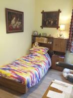 Eenpersoons slaapkamer, Huis en Inrichting, 90 cm, Eenpersoons, Bruin, Zo goed als nieuw
