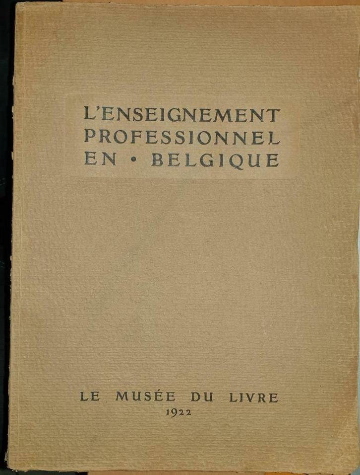 L'Enseignement Professionnel en Belgique . Serie de conféren, Boeken, Studieboeken en Cursussen, Gelezen, Niet van toepassing