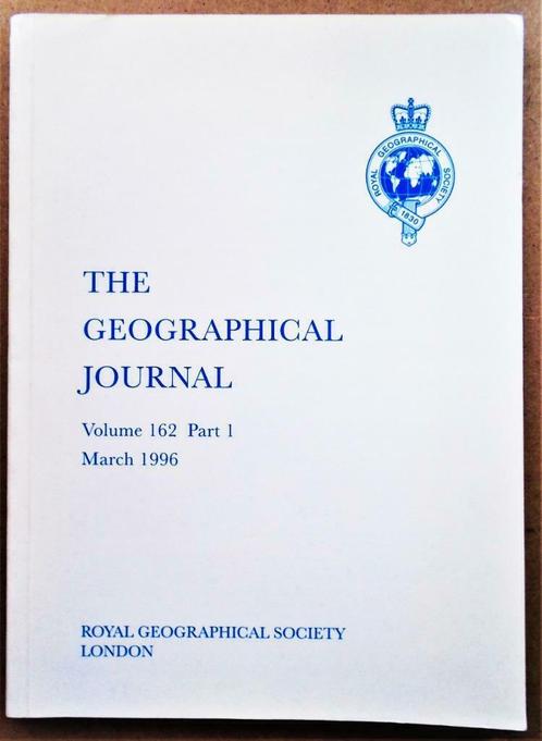 The Geographical Journal/Volume 162 - Tome 1996 complet, Livres, Journaux & Revues, Comme neuf, Science et Nature, Enlèvement ou Envoi
