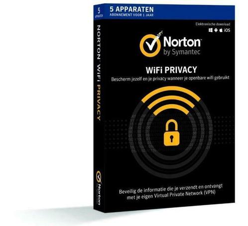 Norton WiFi Privacy voor 5 apparaten - nieuw, Computers en Software, Antivirus- en Beveiligingssoftware, Nieuw, Ophalen of Verzenden
