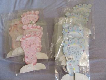 pieds d'annonce de naissance neufs garçons et filles, Enlèvement, Neuf