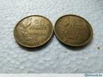 Frankrijk : 2 x 20 Francs 1952B, Postzegels en Munten, Munten | Europa | Euromunten, Ophalen of Verzenden
