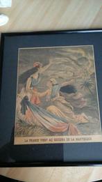 kader "de voorpagina van de kleine krant van 1/6/1902" H: 46, Huis en Inrichting, Woonaccessoires | Lijsten, Minder dan 50 cm
