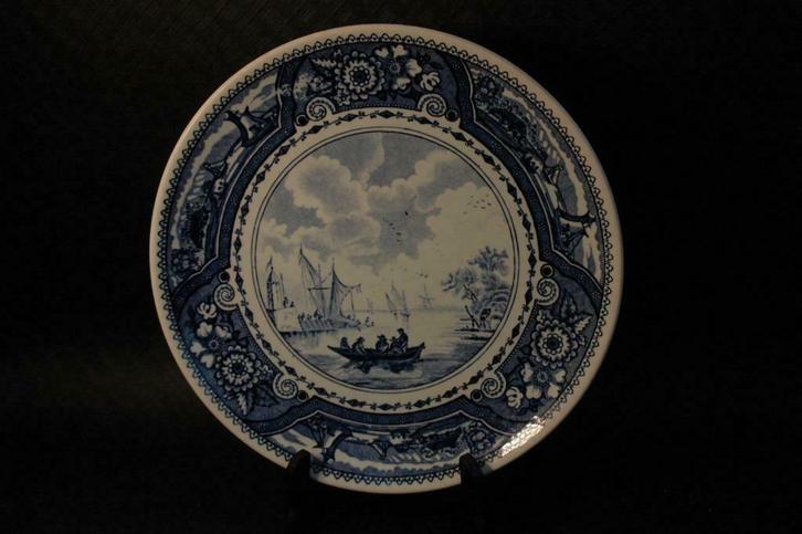 DELFT BORD - ATELIER GEBR. "BOCH FR."  (25 cm), Antiek en Kunst, Antiek | Keramiek en Aardewerk, Ophalen of Verzenden