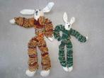 Décoration : 2 marionnettes lapins désarticulés, Hobby & Loisirs créatifs, Hobby & Loisirs Autre, Enlèvement, Utilisé
