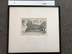 Mooie pentekening / ets “ Kleine Hoeve” door D Frederick, Ophalen of Verzenden