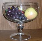 Glazen fruitschaal  met decoratiefruit   (m), Ophalen