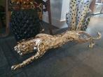 Heel gaaf xl luipaard beeld. 1 meter. Topper., Antiquités & Art, Enlèvement ou Envoi