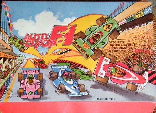 Jouets anciens Boîte de huit F1 à friction / Restuccia Italy, Collections, Marques automobiles, Motos & Formules 1, Comme neuf