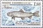 Andorre française 1983 - pêche - truite saumonée, Envoi, Non oblitéré