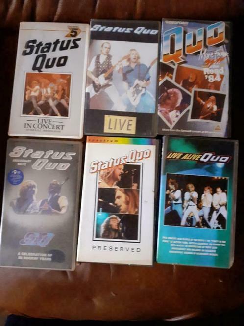 17 video's (vhs) Status Quo, CD & DVD, VHS | Documentaire, TV & Musique, Enlèvement ou Envoi