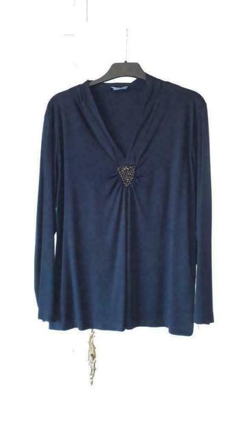 Blouse bleue BIANCA - T 44-46 -Comme NEUVE - manches longues, Taille 46/48 (XL) ou plus grande, Enlèvement ou Envoi, Comme neuf