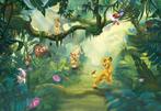 Lion King jungle behang XL 368 x 254 cm* Muurdeco4kids, Ophalen of Verzenden, Nieuw, Wanddecoratie