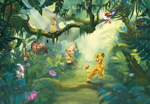 Lion King jungle behang XL 368 x 254 cm* Muurdeco4kids, Kinderen en Baby's, Kinderkamer | Inrichting en Decoratie, Nieuw, Wanddecoratie