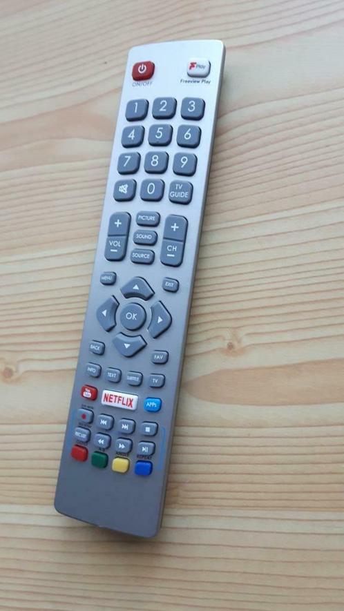 ② Télécommande Sharp AQUOS Touche de lecture Netflix Freeview