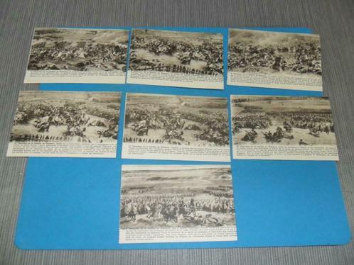 7 ansichtkaarten niet afgestempeld Battle of Waterloo staat, Verzamelen, Postkaarten | België, Ongelopen, Brussel (Gewest), Ophalen of Verzenden