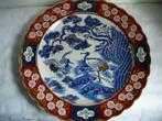 Prachtig groot Chinees bord ,getekend, Enlèvement ou Envoi
